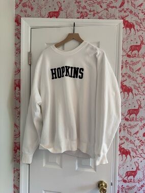 White John Hopkins Crewneck Sweatshirt